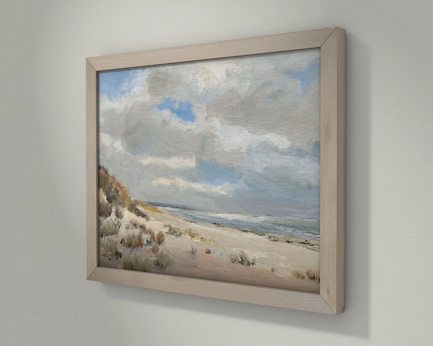„Strand in Utersum“ an der Wand